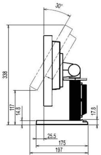 EIZO DuraVision FDX1003T - Outside Dimensions - 7