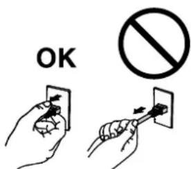 EIZO DuraVision FDX1003T - To disconnect the power cord, grasp the plug firmly and pull. - 1