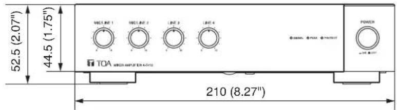 TOA A5006 - DIMENSIONAL DIAGRAM - 1