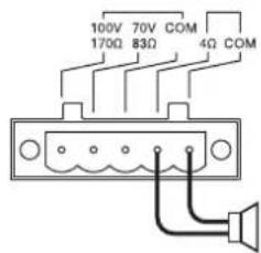 TOA A5012 - Low-impedance speaker connections - 2