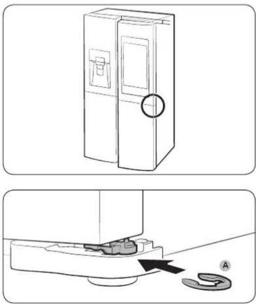 SAMSUNG RF28K9580SG - Ajuster la hauteur d'une porte - 1