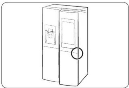 SAMSUNG RF28K9580SG - To adjust the height of a door - 1
