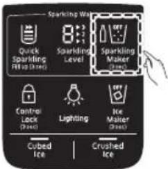 SAMSUNG RF34H9950S4 - Turning Off the Sparkling Water Function - 1