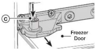 SAMSUNG RF34H9950S4 - DISASSEMBLING THE FREEZER DOORS - 3