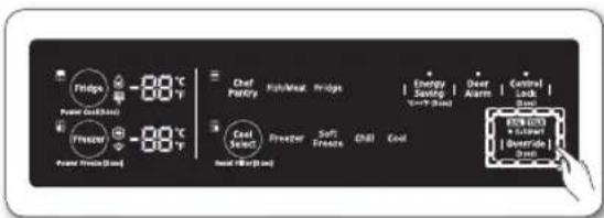 SAMSUNG RF34H9950S4 - Activating and deactivating Override mode - 2