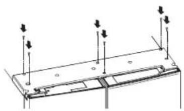 SAMSUNG RF34H9950S4 - Réinstallation de la porte du réfrigérateur - 6