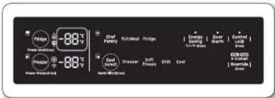 SAMSUNG RF34H9950S4 - Controlling the fridge temperature - 1