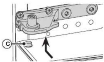 SAMSUNG RF34H9950S4 - How to Re-attach the Freezer Door - 3