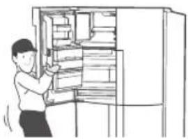 SAMSUNG RF34H9950S4 - How to Re-attach Fridge Door - 1