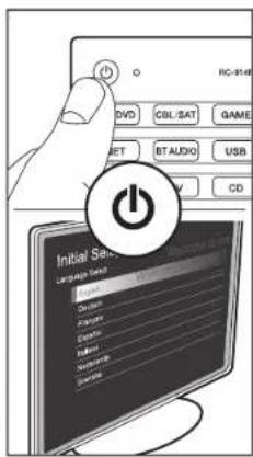 PIONEER Elite VSXLX301 - Step6: Power On &amp; Initial Setup - 2