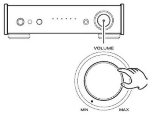 TEAC AI301DAX - Tournez le bouton VOLUME pour régler le volume. - 1