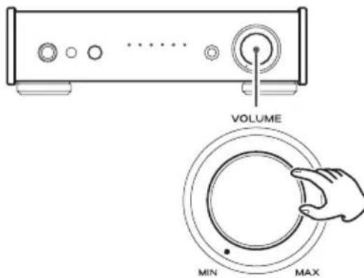 TEAC AI301DAX - Turn the VOLUME knob to adjust the volume. - 1