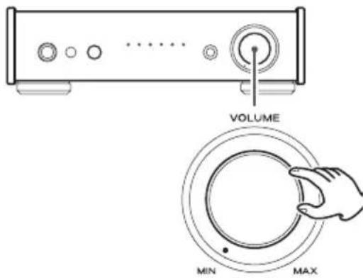 TEAC AI301DAX - Gire el mando VOLUME para ajustar el volumen. - 1