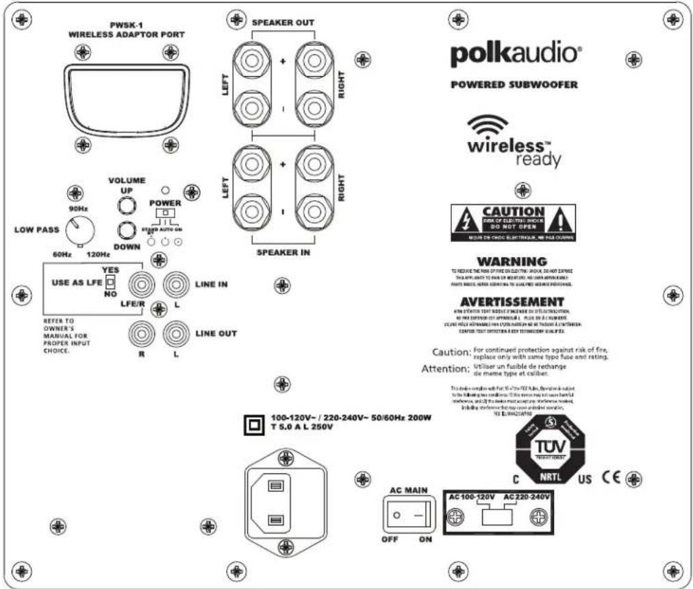 POLK DSWPRO440 - Chave Standby/Auto/On (Pronidão/ Automática/Ligado) - 3