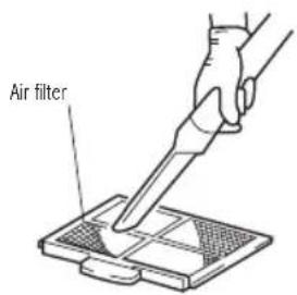 Royal Sovereign RTHD461S - Cleaning the air filer - 2