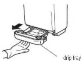 Royal Sovereign RTHD461S - Emptying and cleaning of water in the Drip tray - 1