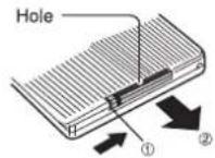 SYLVANIA SDVD7030 - Insert the battery - 1