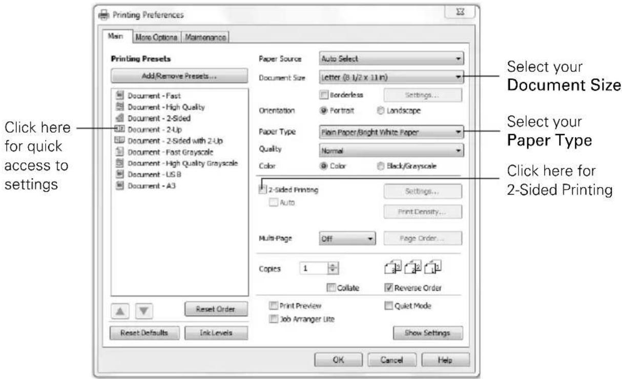 EPSON WorkForce WF7520 - Printing in Windows - 2