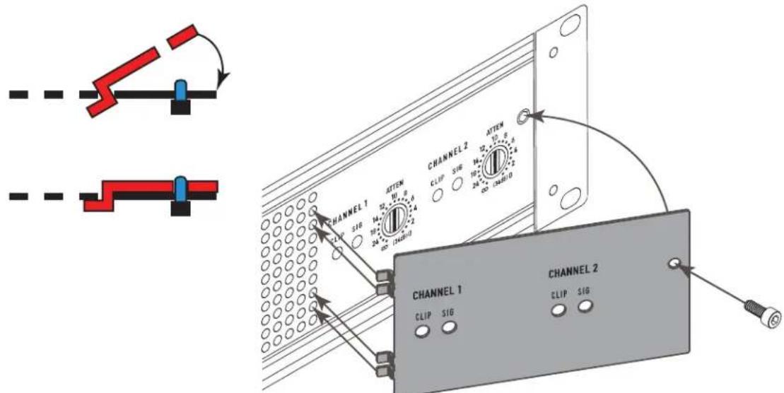QSC CMX 300Va - Attenuation Control Security Plate - 1