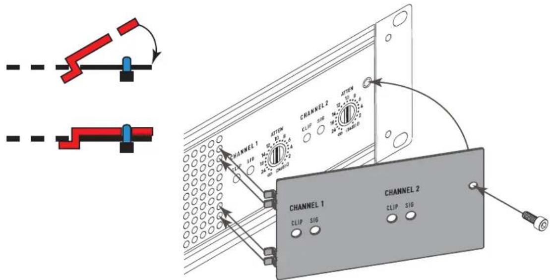 QSC CMX 300Va - Dämpfungsgregler-Sicherheitsplatte - 1