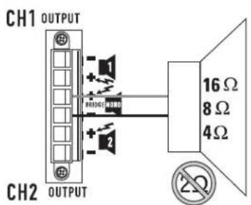 QSC CMX 300Va - Precauciones con el modo monofónico puecedado - 5