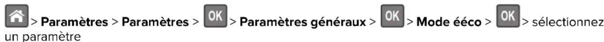 LEXMARK MS315 - Utilisation du mode Eco - 1