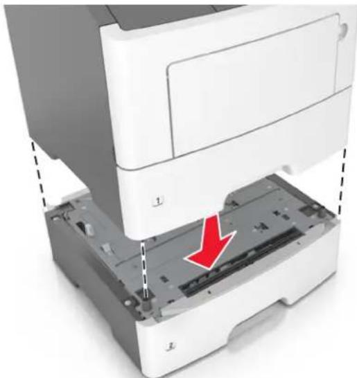 LEXMARK MS315 - Installation des tiroirs optionnels - 4