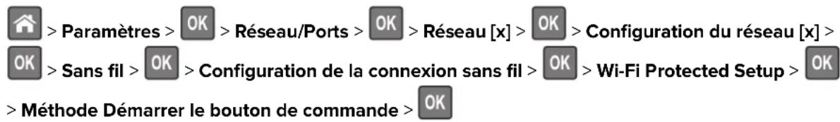LEXMARK MS315 - Utilisation de la méthode PBC (Push Button Configuration) - 1