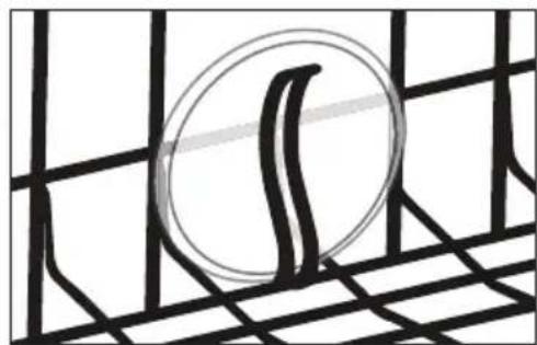 HAIER DWL2825DDBB - DES ÉTAGÈRES UTILITAIRES mUNIES DE PROTECTION POUR LES OBJECTS AVEC UN MANCHE. (CERTAINS MODELES) - 2