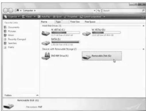 BROTHER PE770 - The "Removable Disk" icon appears in Computer (My computer) on the computer. - 1