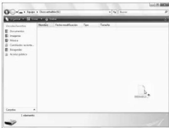 BROTHER PE770 - Inserte el soporte USB en el puerto USB del ordinador. - 5
