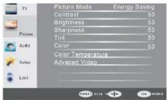 HAIER LE39F32800 - MENU PICTURE - 1