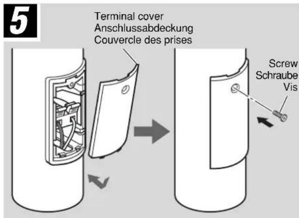 JVC SXXD55 - Connectez le cordon d'enceinte à la prise d'enceinte sur le pied. - 1