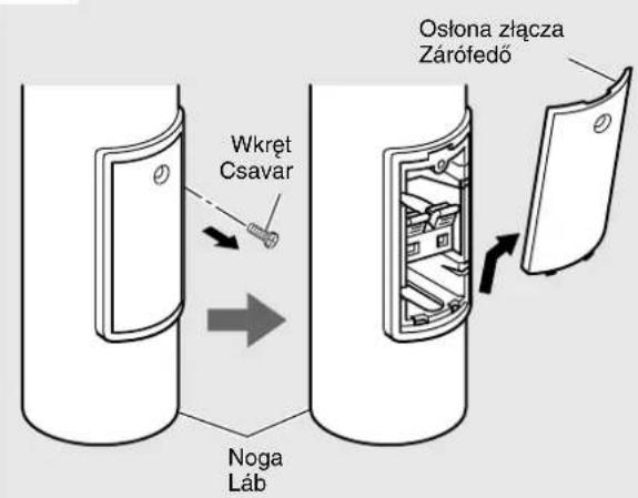 JVC SXXD55 - Skadanie nogi podstawy / A lab és az allvány felszerelése - 3