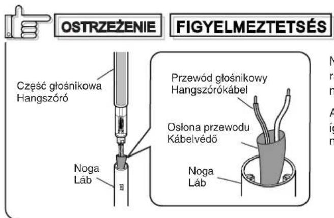JVC SXXD55 - Sktadanie nogi i czeci gtošnikowej / A lab és a hangszórgéség összeszerelése - 2