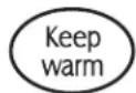 MAYTAG MES5875BCB - To set Keep Warm: - 1