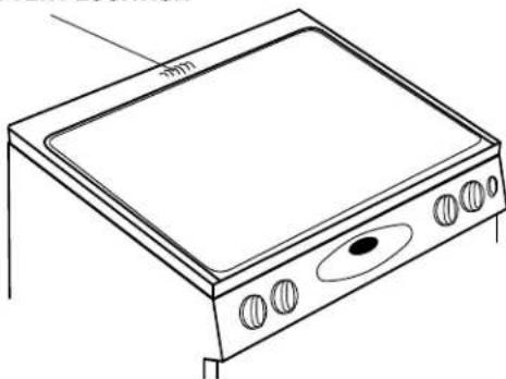 MAYTAG MES5875BCB - The oven vent is located at the rear of the cooking surface. OVEN VENT LOCATION - 1