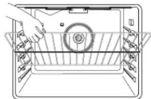 MAYTAG MES5875BCW - Para retirar la parrilla: - 1