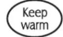 MAYTAG MES5875BCW - To set Keep Warm: - 1