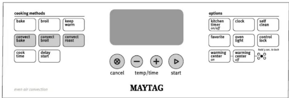 MAYTAG MES5875BCS - WARNING - 1
