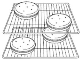 AMANA AER5844VCB - Cuisson de gâteaux à étages sur 2 grilles - 1