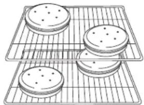 AMANA AER5844VCB - Baking Layer Cakes on 2 Racks - 1