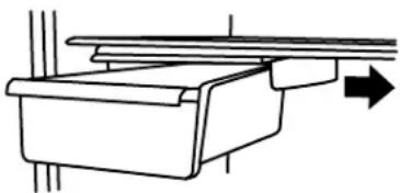 AMANA A9RXNGFYB - To remove and replace the meat drawer cover: - 1