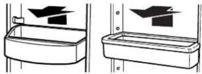 AMANA A9RXNGFYB - To remove and replace the racks/bins: - 1