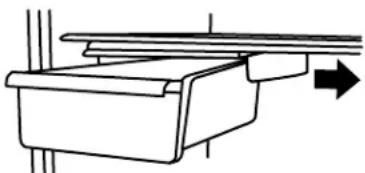 AMANA A1RXNGFYW - To remove and replace the meat drawer cover: - 1