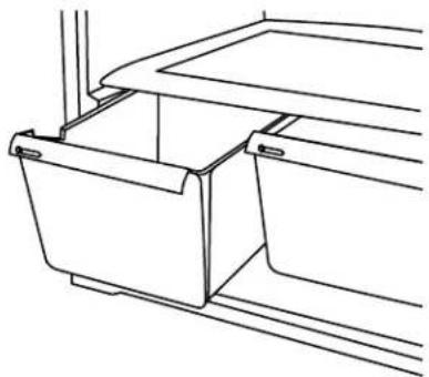 AMANA A1RXNGFYW - To remove and replace the crisper cover: - 1