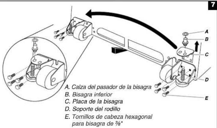 AMANA ABB2224WED - Cambio del sentido de apertura de las puertas (opcional) - 9