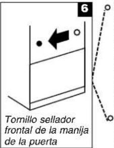 AMANA ABB2224WED - Cambio del sentido de apertura de las puertas (opcional) - 6