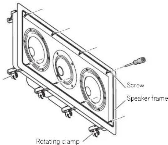 PIONEER Elite SIW691L - Place the speaker into the hole you have cut. - 1