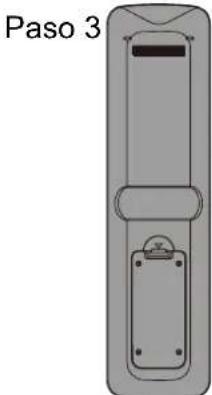 HAIER LE55B1381 - Instalación de las baterías del control remoto - 4